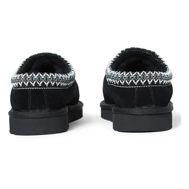 Tasman Lined Slippers | Black