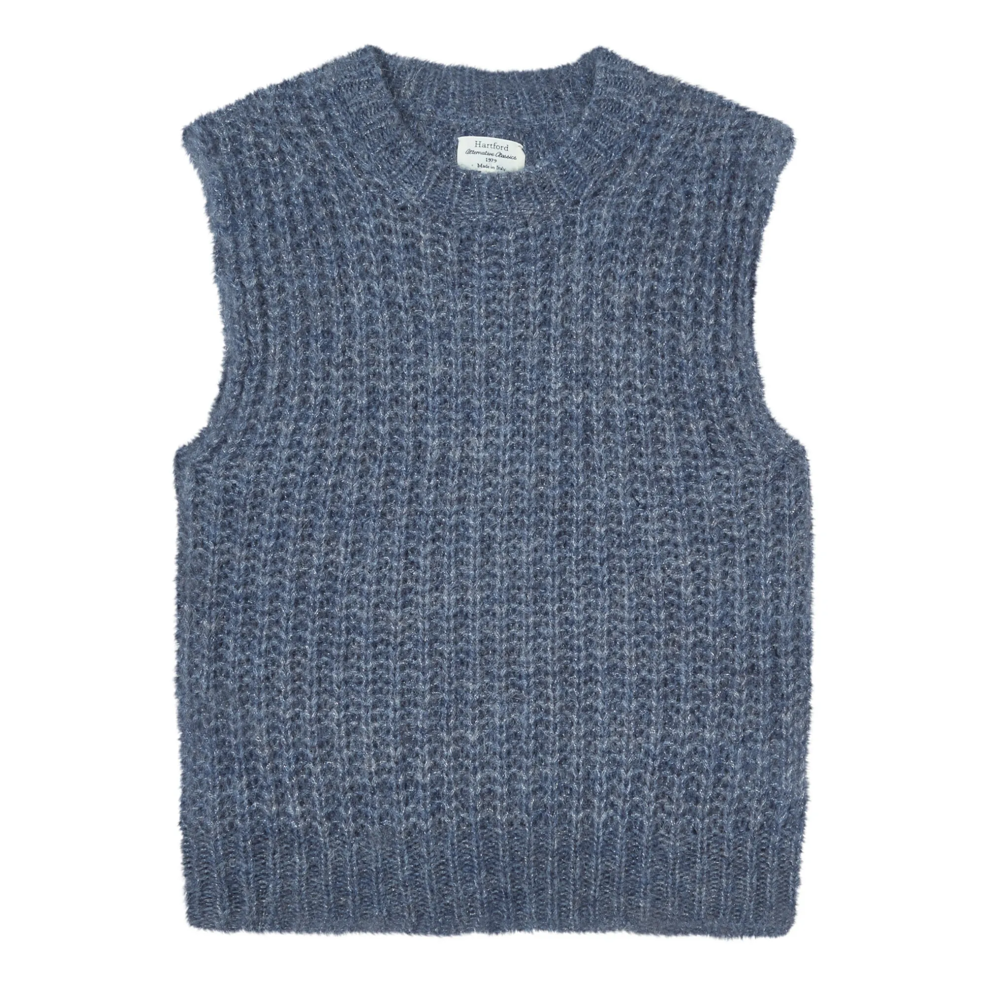 Hartford Grey Blue Marilis Alpaca Wool Sweater