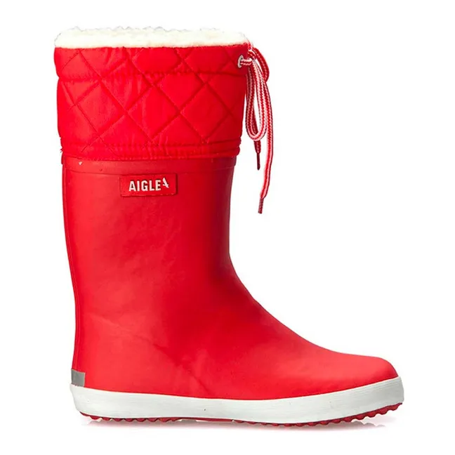 Giboulée Fur Lined Boots  | Red