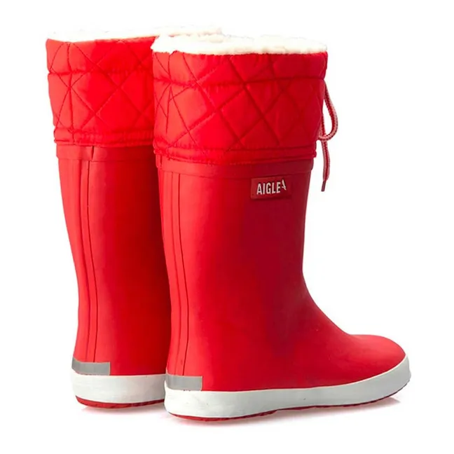 Giboulée Fur Lined Boots  | Red