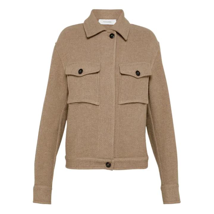 Blouson Laine | Beige- Image produit n°0