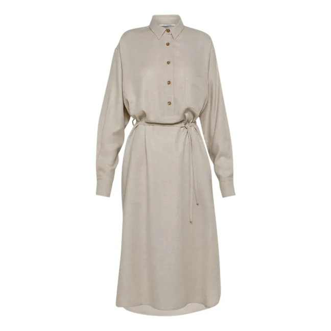 Camicia Etamine Laine | Ecru