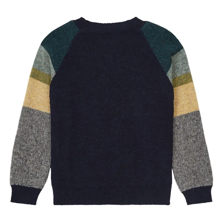 Maglione Gaston in alpaca e lana merino | Verde- Immagine del prodotto n°2