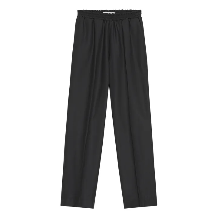 Pantalones Anna de algodón ecológico | Negro- Imagen del producto n°0