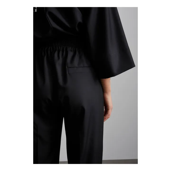 Pantalones Anna de algodón ecológico | Negro- Imagen del producto n°3