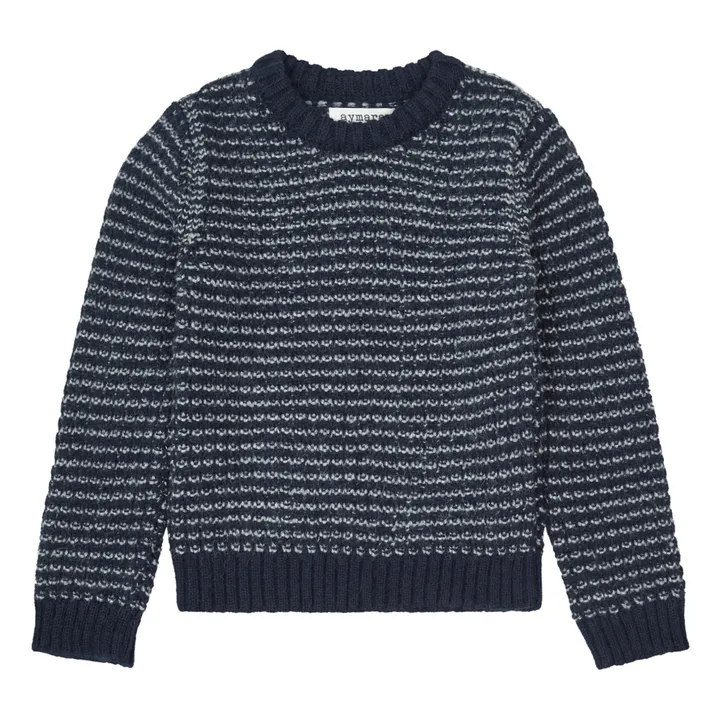 Jersey de lana de alpaca Joe | Azul Marino- Imagen del producto n°0