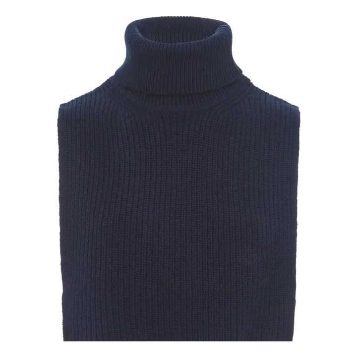 Virgin Wool Collar | Midnight blue- Product image n°0