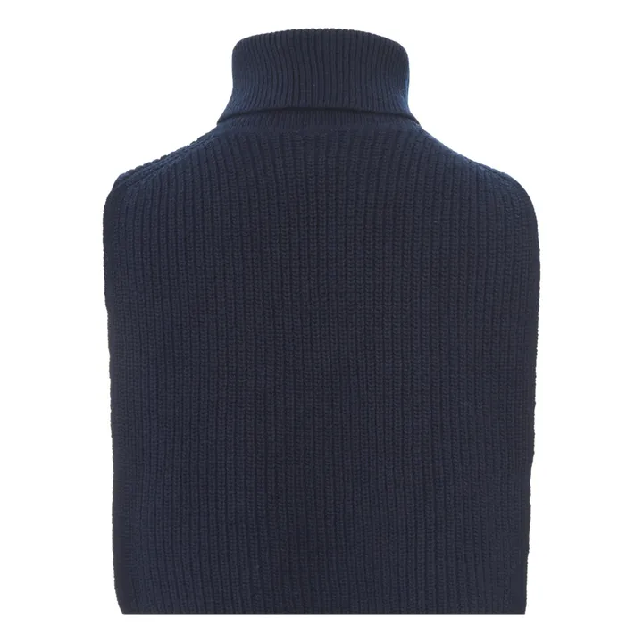 Virgin Wool Collar | Midnight blue- Product image n°4