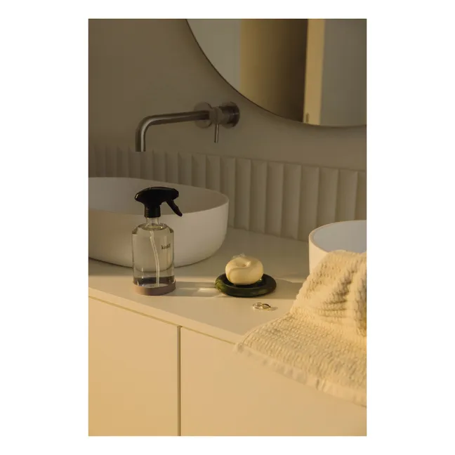 Porte-savon en porcelaine Halo | Vert foncé