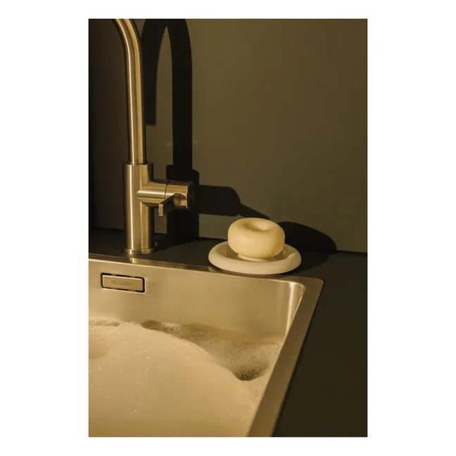 Porte-savon en porcelaine Halo | Blanc
