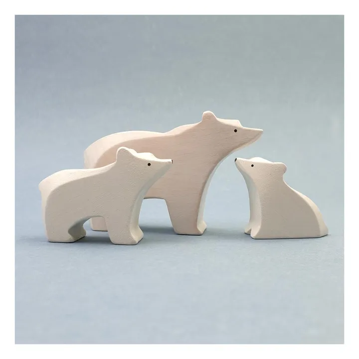 Figurita de madera Oso polar- Imagen del producto n°1