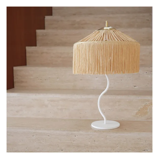 Lampada da tavolo, modello: KAA, con frange | Dorato
