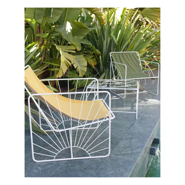 Dolores Outdoor Lounge Chair - Waterproof Fabric | White