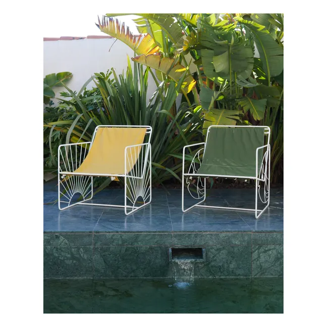 Dolores Outdoor Lounge Chair - Waterproof Fabric | White