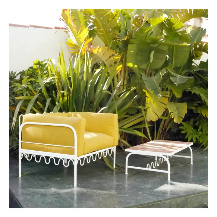 Dolores Outdoor Lounge Chair - Waterproof Fabric | Gold- Product image n°2