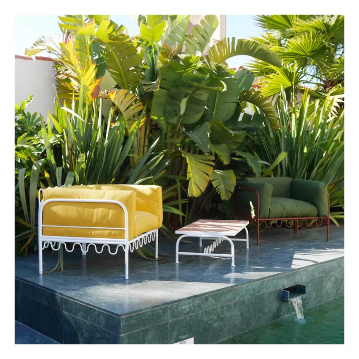 Dolores Outdoor Lounge Chair - Waterproof Fabric | Gold- Product image n°1
