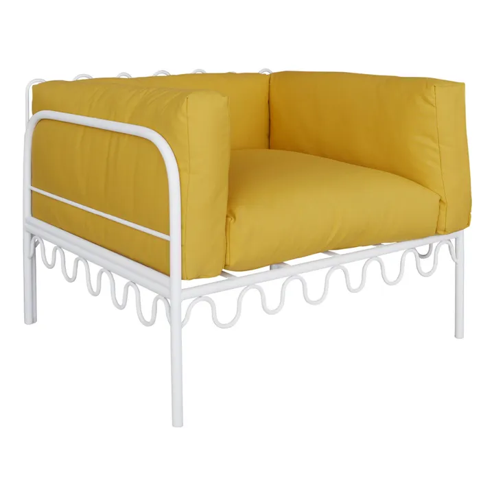 Dolores Outdoor Lounge Chair - Waterproof Fabric | Gold- Product image n°0