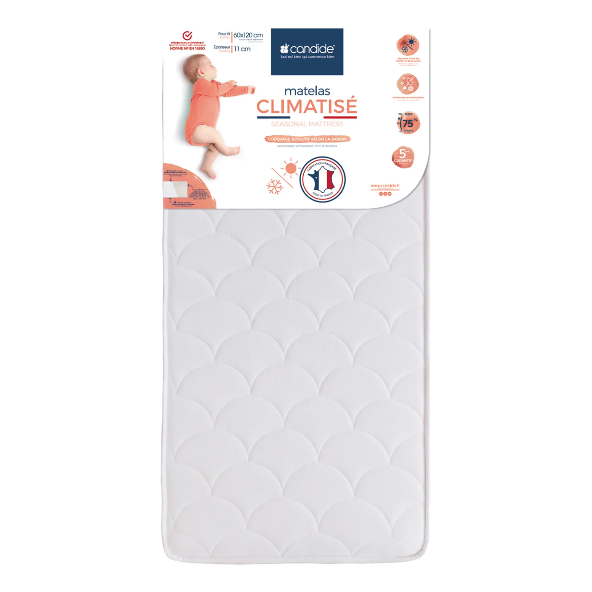 Candide White Seasonal Mattress