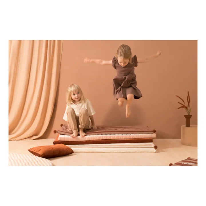 Matelas de sol Majestic en coton bio | Terracotta- Image produit n°2