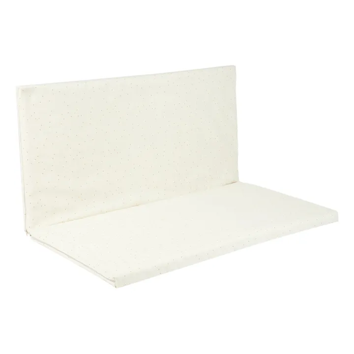 Faltbare Bodenmatratze aus Bio-Baumwolle Bebop | Weiß- Produktbild Nr. 0