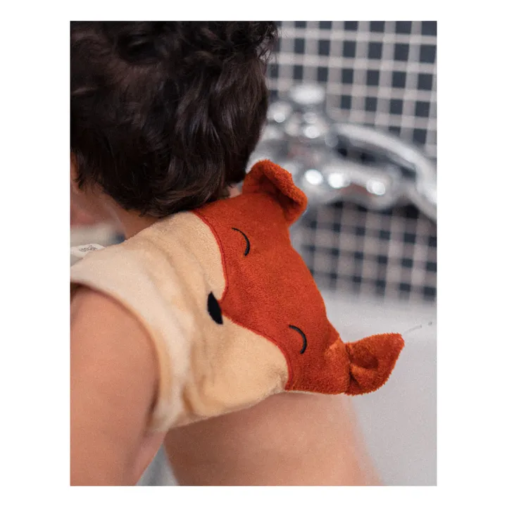 Gaspard Wash Glove | Orange- Product image n°2