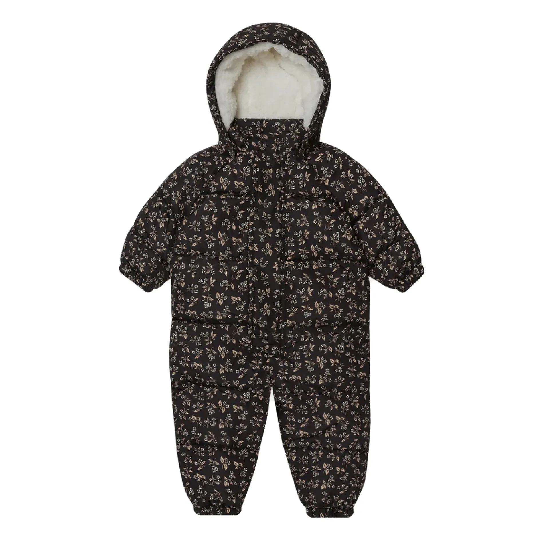 Rylee + Cru Black Puffer Baby Snowsuit