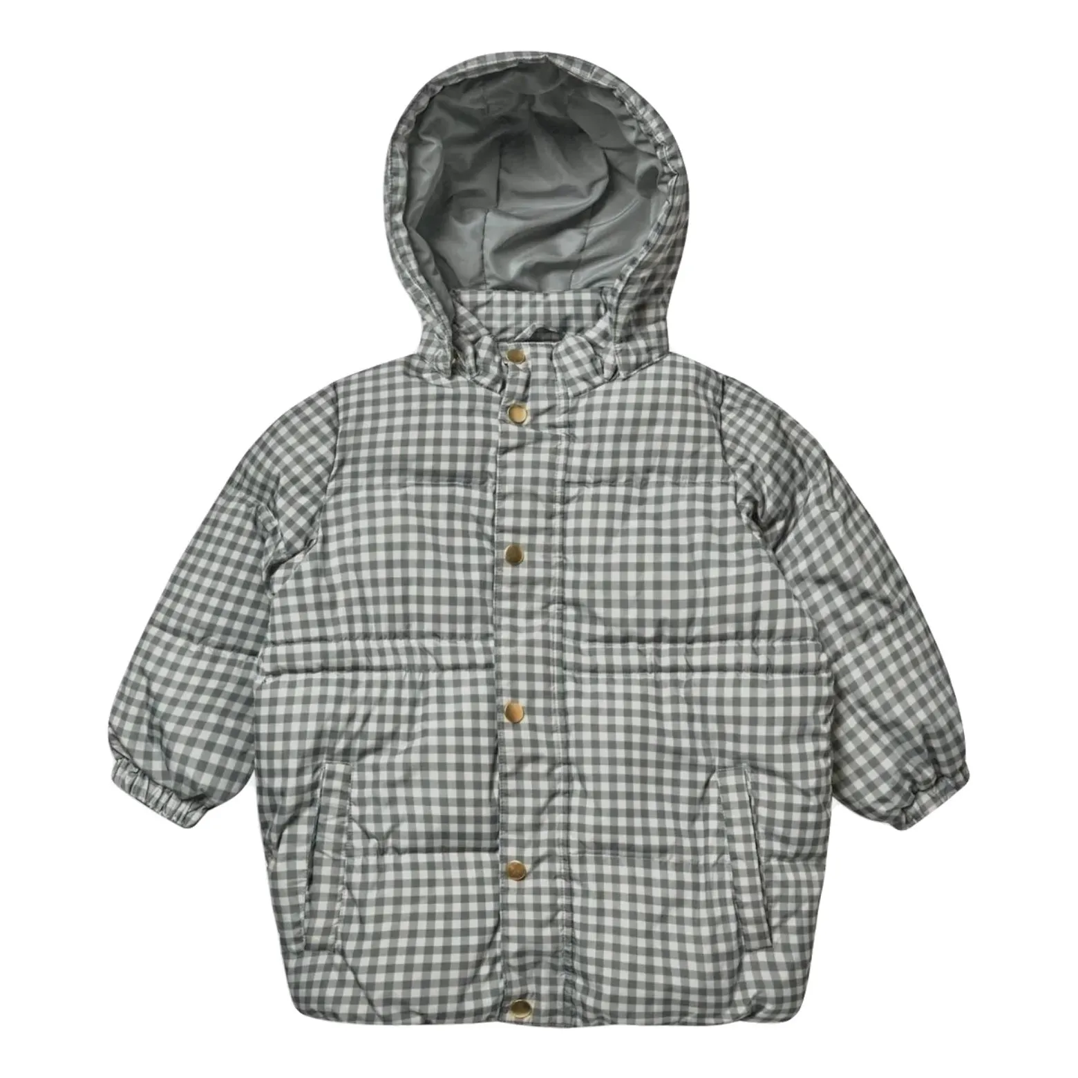 Rylee + Cru Grey Puffer Jacket