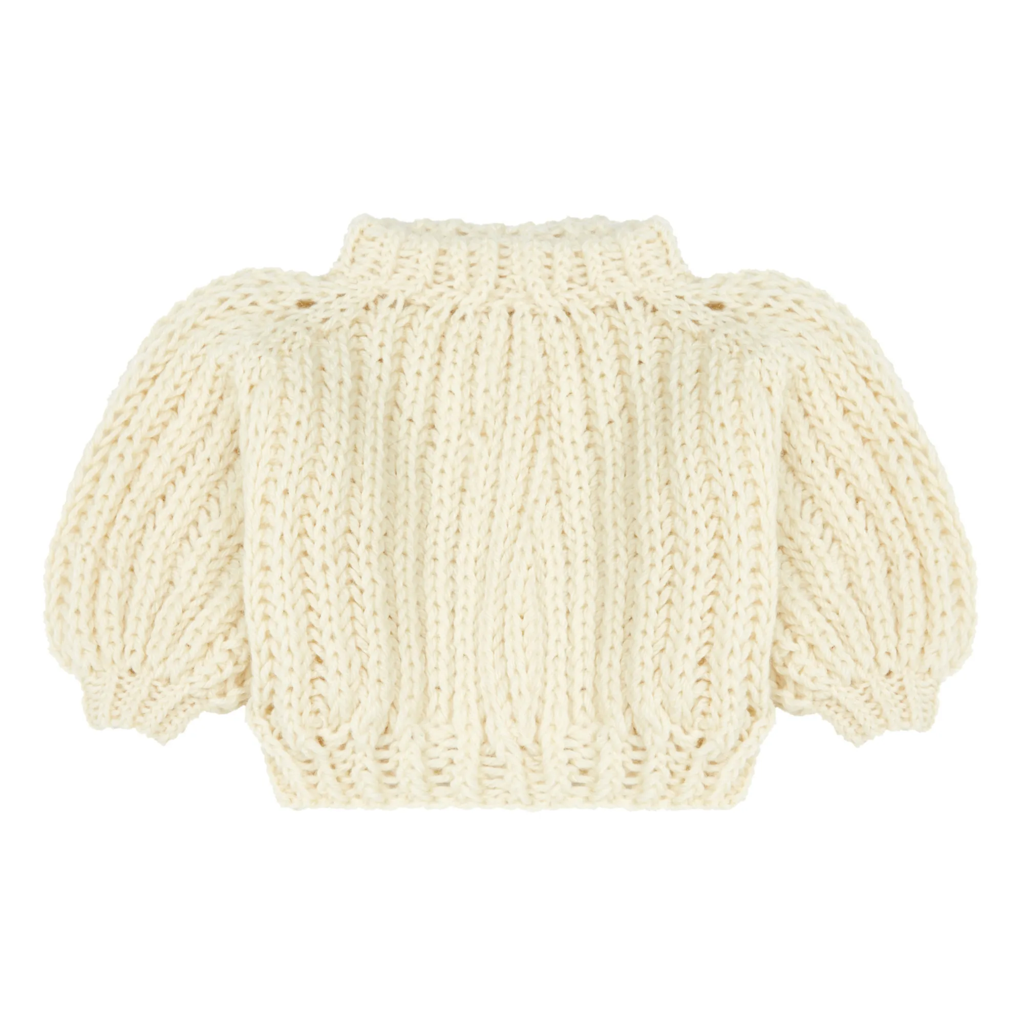Silmu Knitting - Aava Merino Wool Sweatshirt - Ecru | Smallable