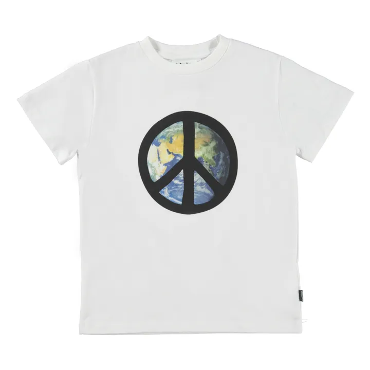 Camiseta Peace de algodón ecológico | Crudo- Imagen del producto n°0