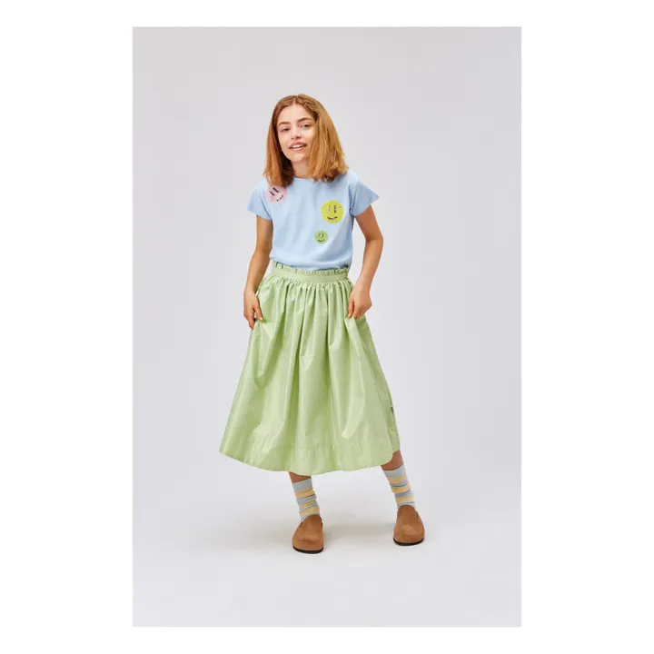 Camiseta de algodón ecológico Ranva | Azul Claro- Imagen del producto n°1