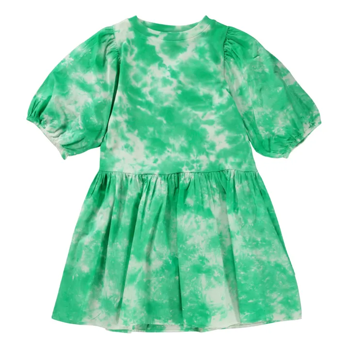 Vestido Tie Dye de algodón orgánico Cece  | Verde- Imagen del producto n°0