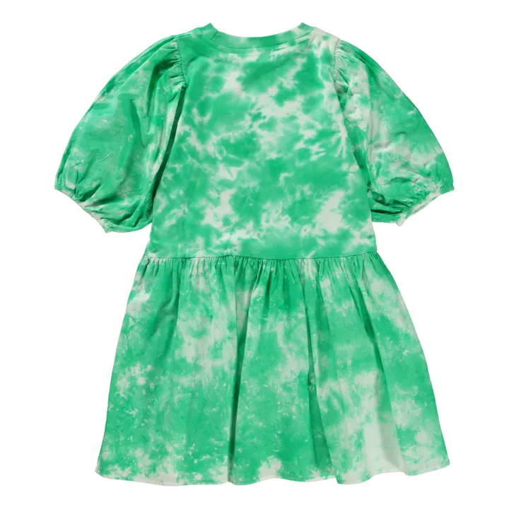 Vestido Tie Dye de algodón orgánico Cece  | Verde- Imagen del producto n°5