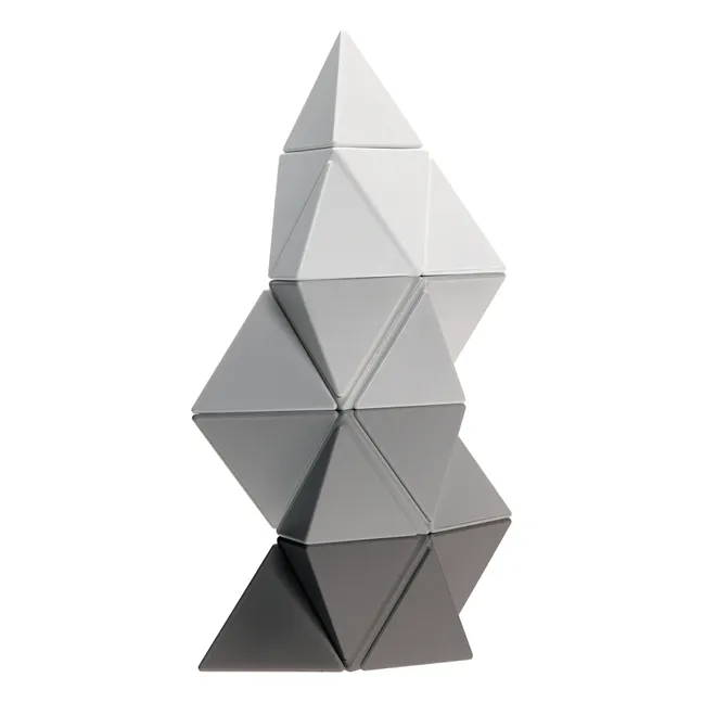 Greyscale Magnetic Construction Set - 24 Pieces