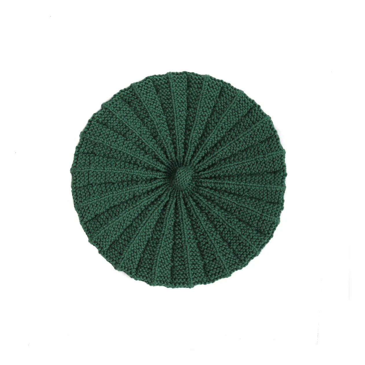 Luna Merino Wool Beret | Green- Product image n°0