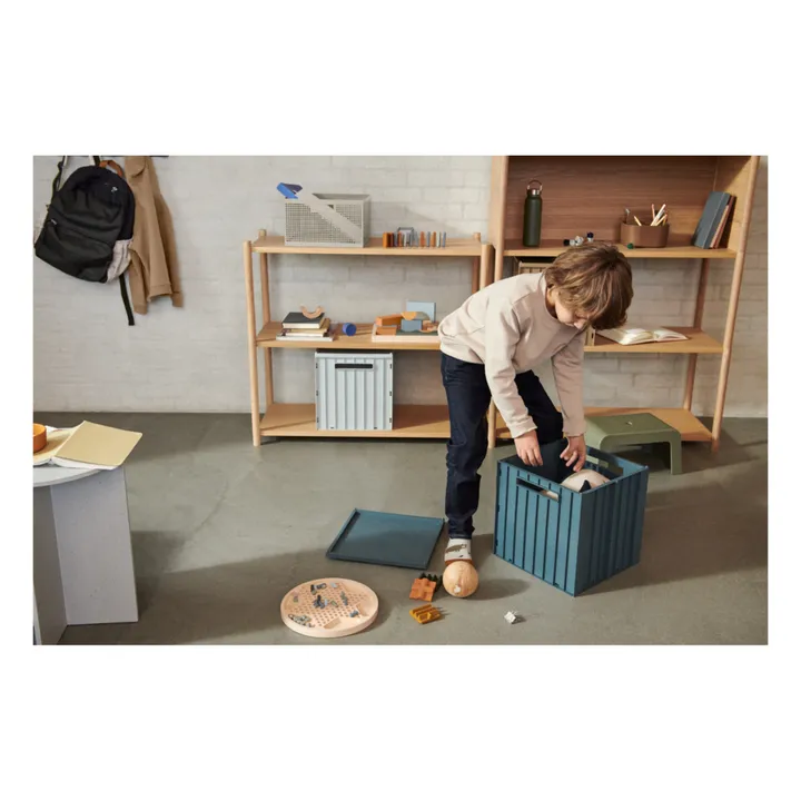 Boite de rangement Elijah et son couvercle | Whale blue- Image produit n°2