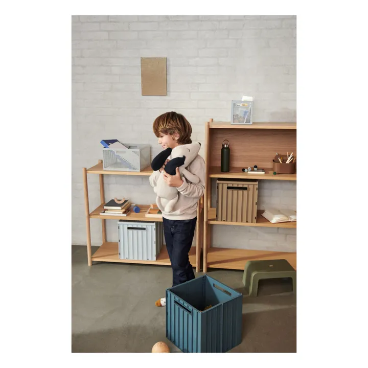 Boite de rangement Elijah et son couvercle | Whale blue- Image produit n°1