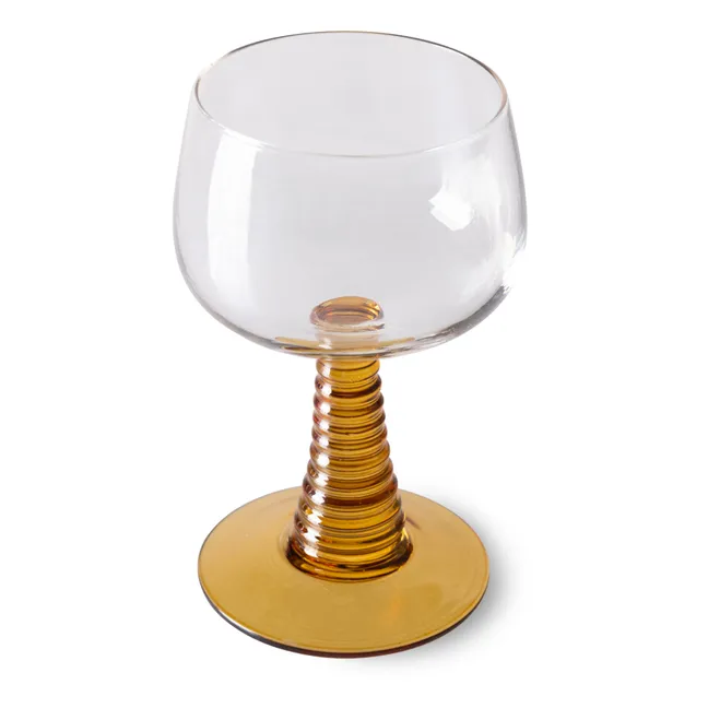 Swirl Glass | Ochre
