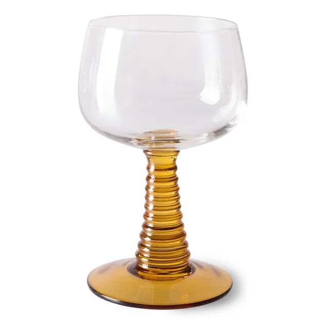 Swirl Glass | Ochre
