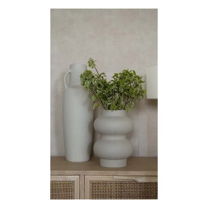 Vase Double aus Keramik | Weiß- Produktbild Nr. 1