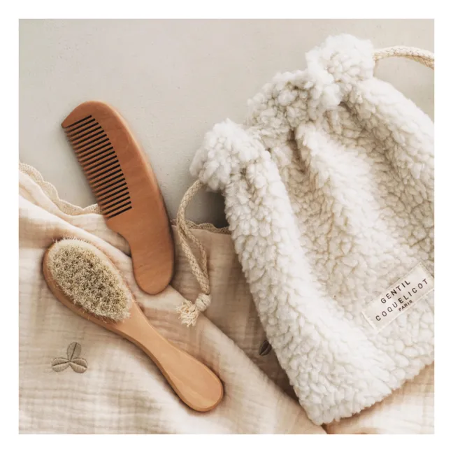 Baby-Frisierset und Sherpa-Beutel