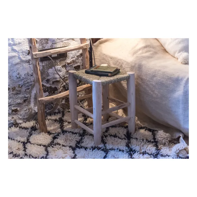 Tabouret en bois - 45 x 35 cm