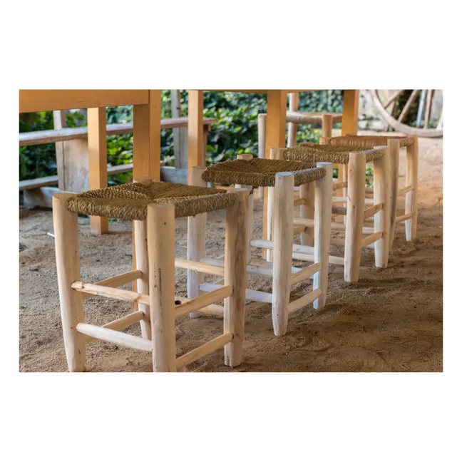 Tabouret en bois - 45 x 35 cm