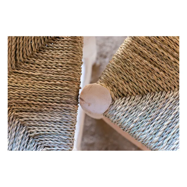Tabouret en bois - 45 x 35 cm