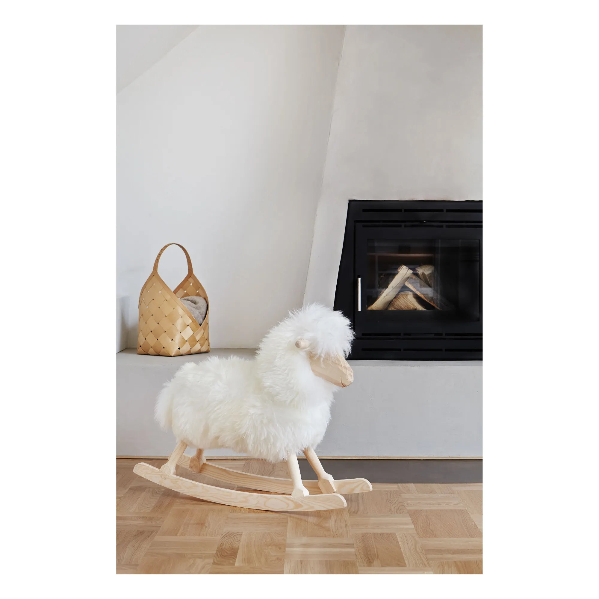 Mouton à bascule   | Blanc- Image produit n°1