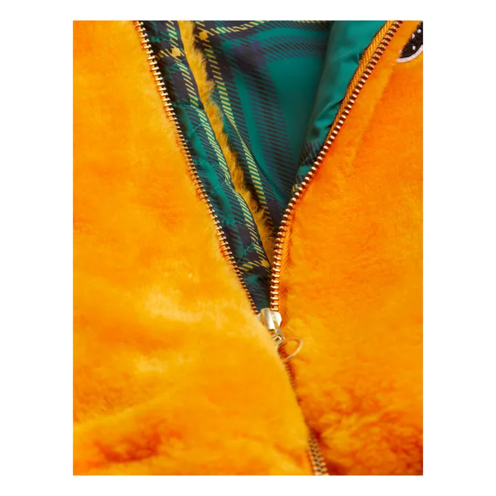 Pullover Felloptik aus recyceltem Polyester | Orange- Produktbild Nr. 3