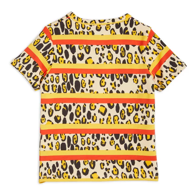 T-Shirt Coton Bio Léopard | Beige
