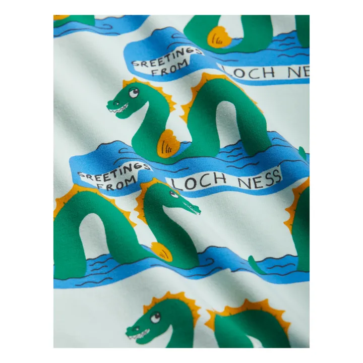 Camiseta ML de algodón orgánico Loch Ness | Verde agua- Imagen del producto n°1