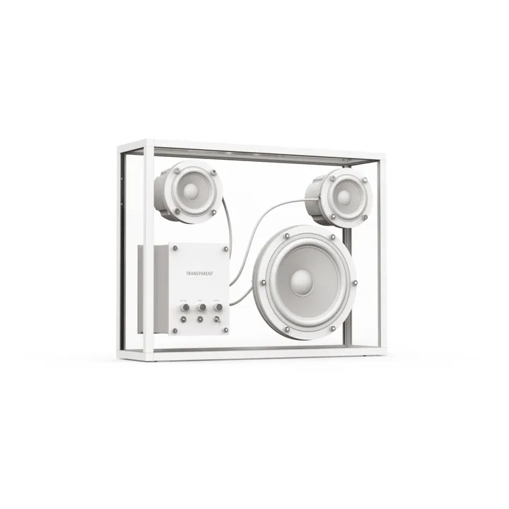 Lautsprecher aus gehärtetem Glas | Weiß- Produktbild Nr. 3