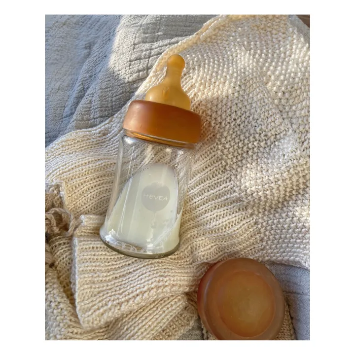 Hevea Teether HEVEA Natural Rubber Baby Bottle Nipples Slow Flow