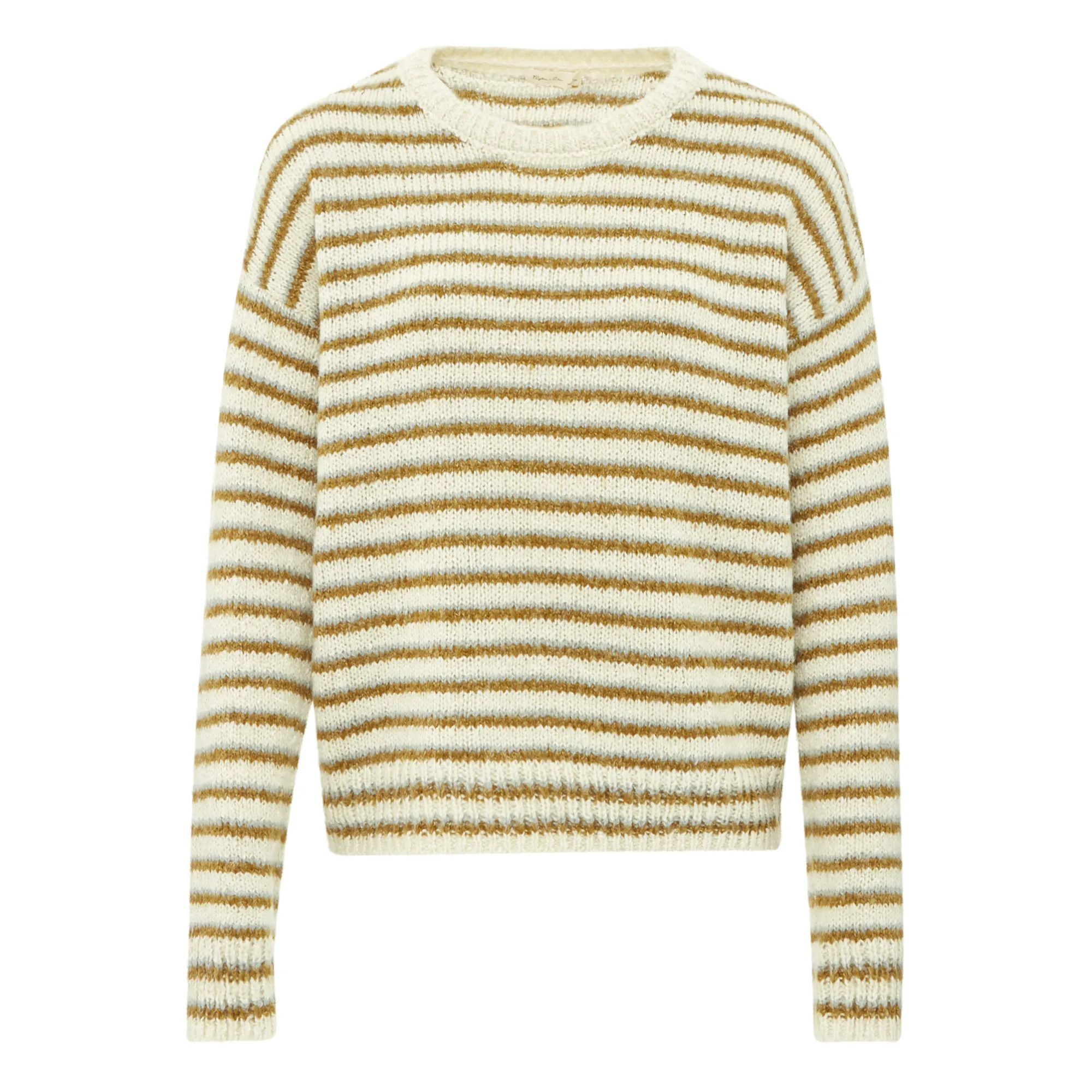Rylee + Cru Women's Ecru Aspen Striped Sweatshirt - Collection